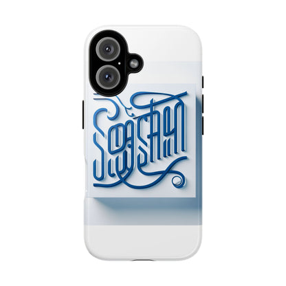 Vibrant Blue 3D Alphabet Phone Case for Stylish Protection and Unique Expression Compatible with iPhone 13, 14, 15 & 16 – all models including Pro, Pro Max & Plus