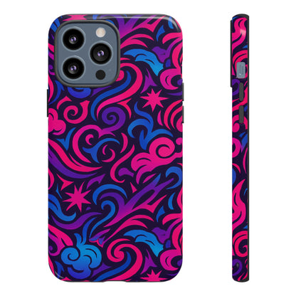 Vibrant 3D Abstract Swirl Phone Case for Creative Individuals – Stylish Protection for Smartphones Compatible with iPhone 13, 14, 15 & 16 – all models including Pro, Pro Max & Plus