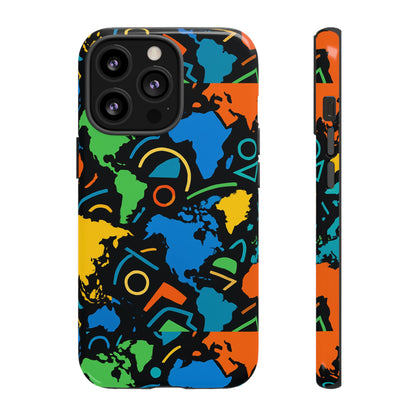 Multicolour 3D Geometric Phone Case for Stylish Protection and Individuality Compatible with iPhone 13, 14, 15 & 16 – All Models Including Pro, Pro Max & Plus