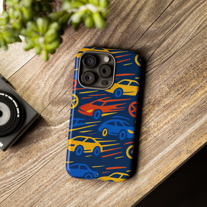 Vibrant 3D Car Design Protective Phone Case for Smartphones Stylish Accessory for Expressive Individuals Compatible with iPhone 13, 14, 15 & 16 – all models including Pro, Pro Max & Plus