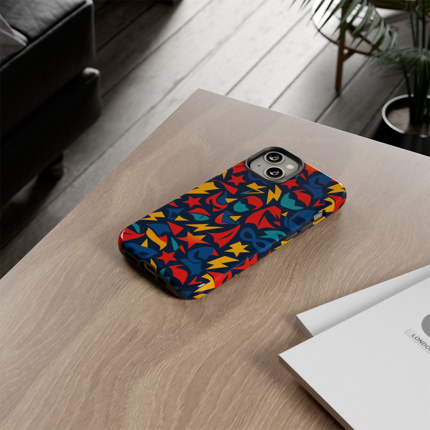 vibrant superhero protective phone case with 3d wrap design – stylish unisex protection for smartphones compatible with iphone 13, 14, 15 & 16 – all models including pro, pro max & plus