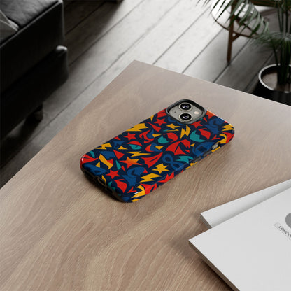 Vibrant Superhero Protective Phone Case with 3D Wrap Design – Stylish Unisex Protection for Smartphones Compatible with iPhone 13, 14, 15 & 16 – All Models Including Pro, Pro Max & Plus