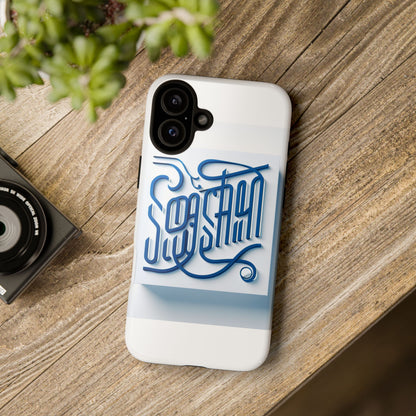 Vibrant Blue 3D Alphabet Phone Case for Stylish Protection and Unique Expression Compatible with iPhone 13, 14, 15 & 16 – all models including Pro, Pro Max & Plus