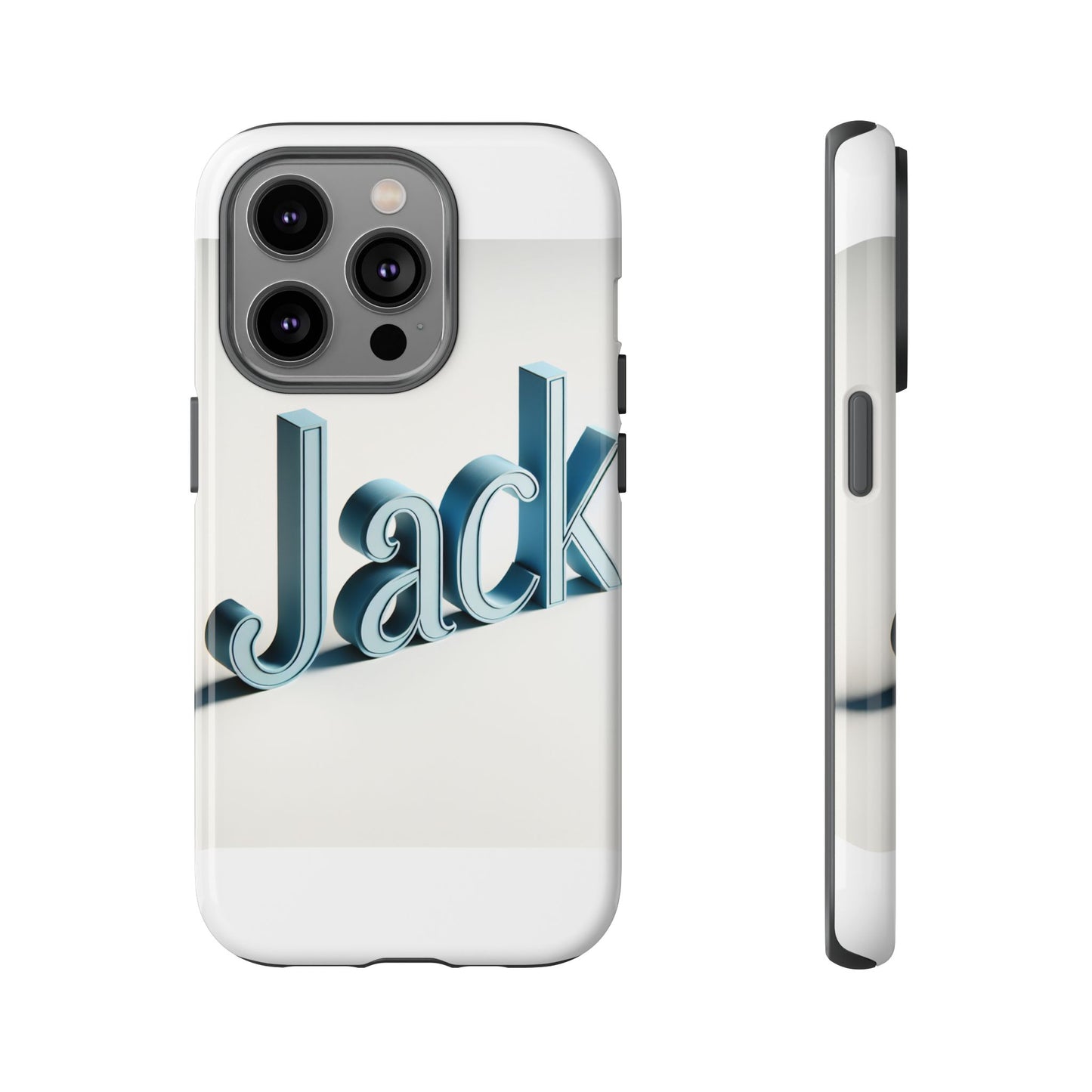 vibrant 3d text protective phone case in blue for unique self-expression – stylish protection compatible with iphone 13, 14, 15 & 16 – all models including pro, pro max & plus