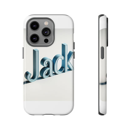 Vibrant 3D Text Protective Phone Case in Blue for Unique Self-Expression – Stylish Protection Compatible with iPhone 13, 14, 15 & 16 – all models including Pro, Pro Max & Plus