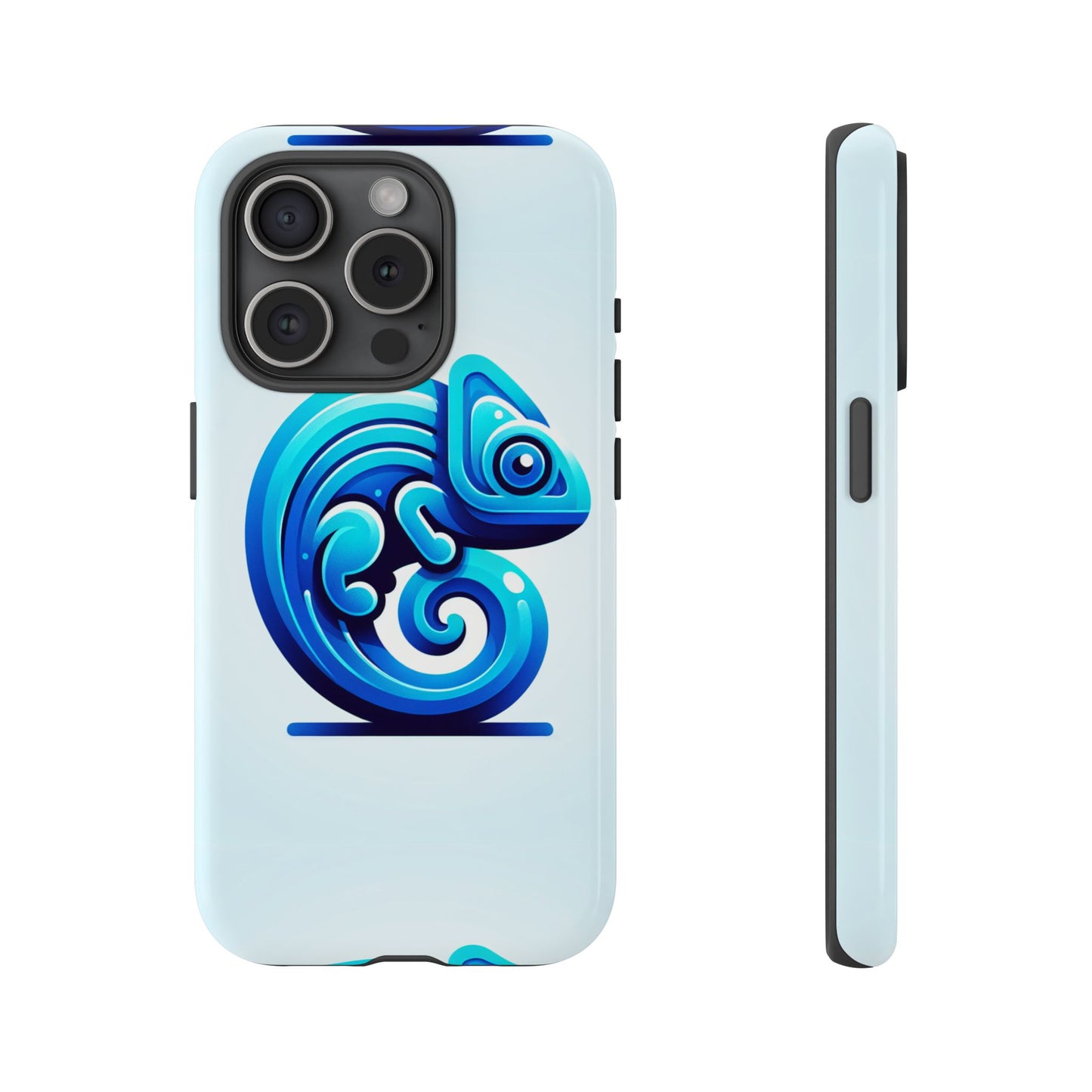 cool blue animal create 6 phone case with 3d wrap shockproof tpu cover for kids and teenagers, anime and comic inspired design