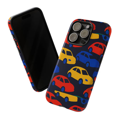 Multicolour 3D Car Design Protective Phone Case Stylish Accessory for Unique Expression Compatible with iPhone 13, 14, 15 & 16 – all models including Pro, Pro Max & Plus