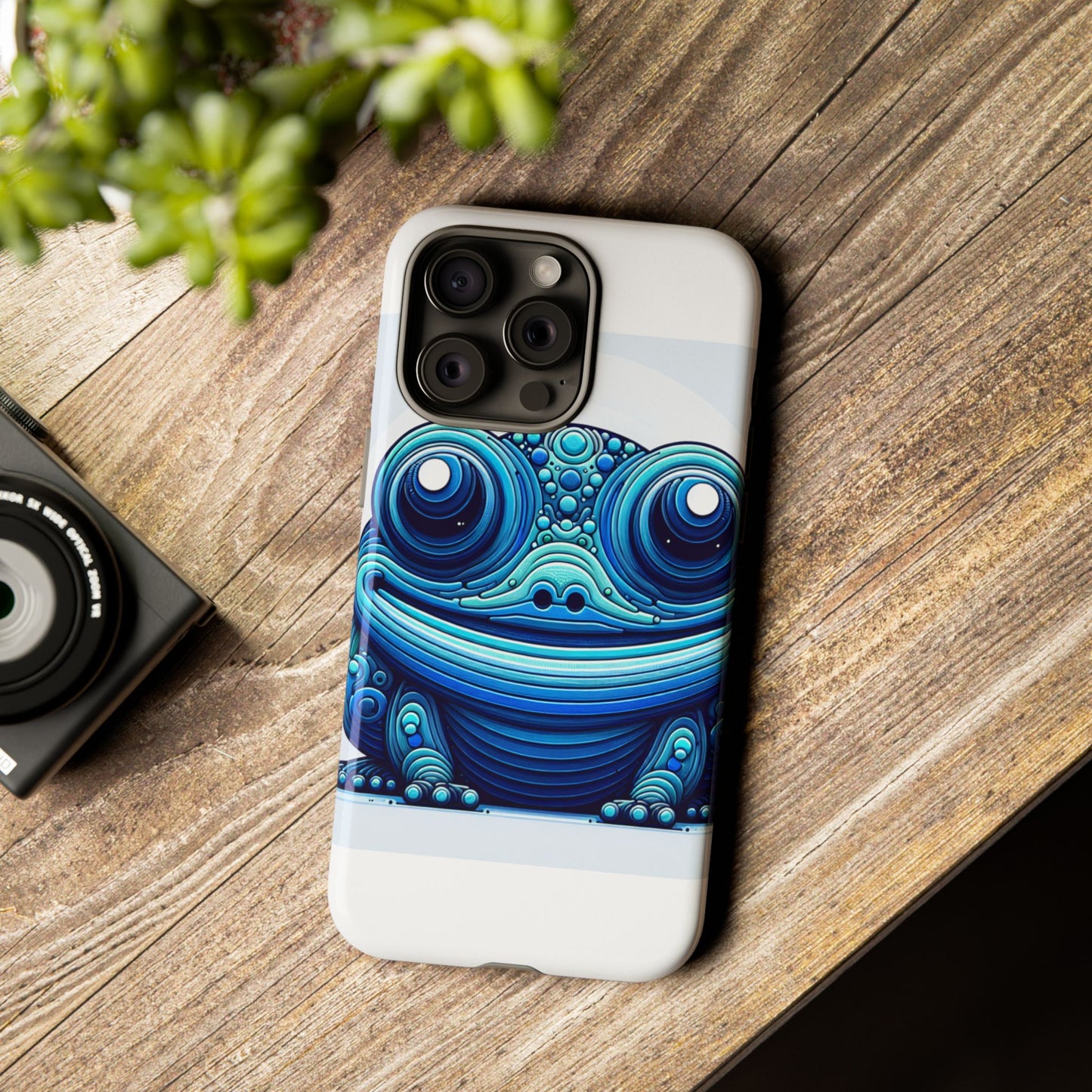 vibrant 3d animal-inspired phone case in blue for stylish protection and unique expression compatible with iphone 13, 14, 15 & 16 – all models including pro, pro max & plus