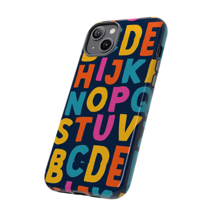 Multicolour Alphabet 3D Wrap Protective Phone Case for Unique Style and Playful Expression Compatible with iPhone 13, 14, 15 & 16 – All Models Including Pro, Pro Max & Plus