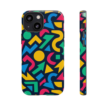 Vibrant 3D Geometric Print Phone Case for Men and Women – Stylish Protection with Multicolour Design, Compatible with iPhone 13, 14, 15 & 16 – All Models Including Pro, Pro Max & Plus