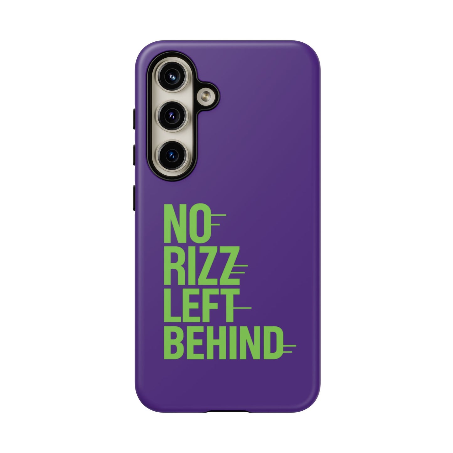 tough phone case - no rizz left behind - durable, stylish protection for active lifestyles - impact-resistant, dual layer, shock-absorbing tpu - perfect gift for tech lovers