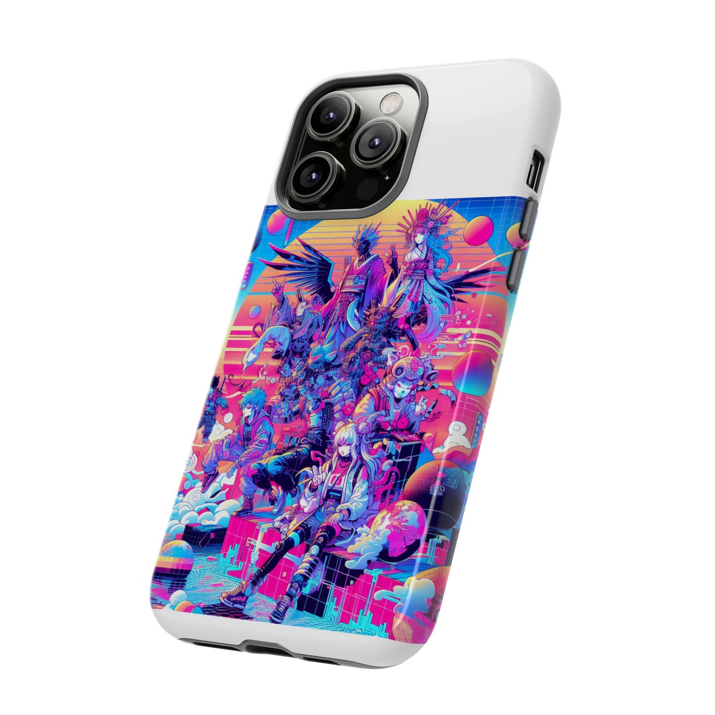 zero npc energy protective phone case with 3d wrap design for anime lovers, shock absorbing and uv protected, stylish accessory for smartphones