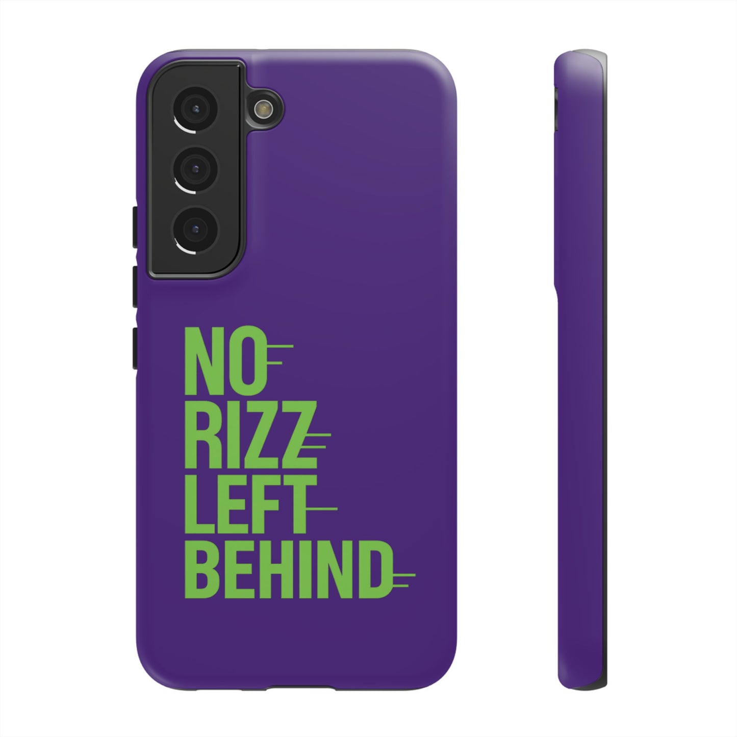 tough phone case - no rizz left behind - durable, stylish protection for active lifestyles - impact-resistant, dual layer, shock-absorbing tpu - perfect gift for tech lovers