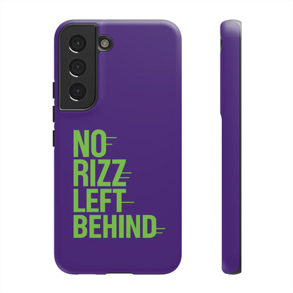 Tough Phone Case - No Rizz Left Behind - Durable, Stylish Protection for Active Lifestyles - Impact-Resistant, Dual Layer, Shock-Absorbing TPU - Perfect Gift for Tech Lovers