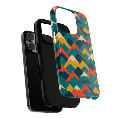 Vibrant Mountain Pattern 3D Wrap Protective Phone Case Stylish Accessory for Men and Women Compatible with iPhone 13, 14, 15 & 16 – All Models Including Pro, Pro Max & Plus