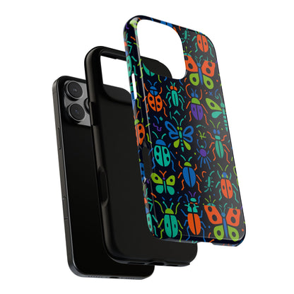 Vibrant 3D Insect Phone Case Colourful Stylish Protective Cover Unique Design for Men and Women Compatible with iPhone 13, 14, 15 & 16 – all models including Pro, Pro Max & Plus