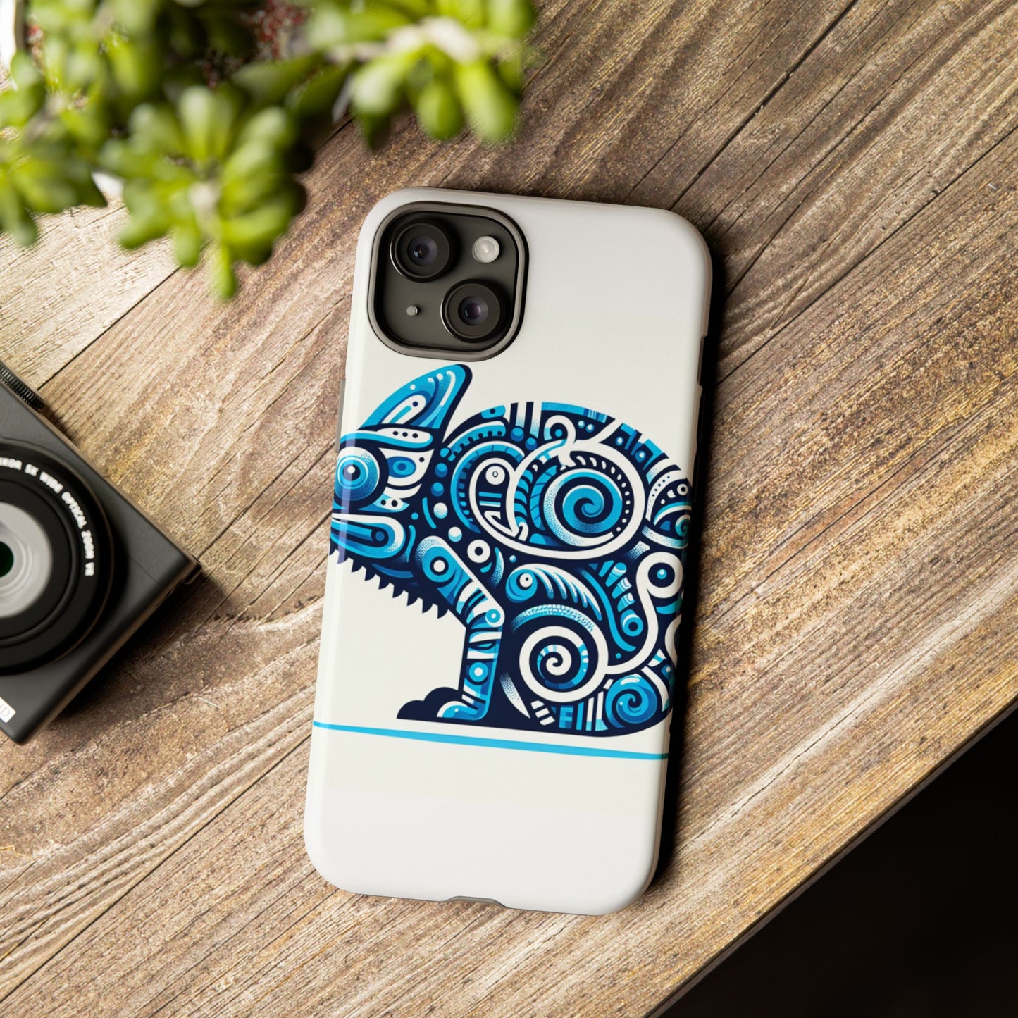 vibrant 3d chameleon design protective phone case for creative individuals stylish protection compatible with iphone 13, 14, 15 & 16 – all models including pro, pro max & plus