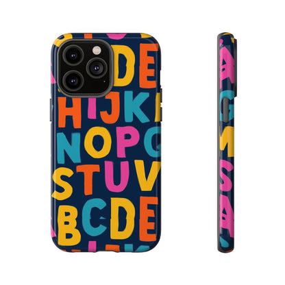 Multicolour Alphabet 3D Wrap Protective Phone Case for Unique Style and Playful Expression Compatible with iPhone 13, 14, 15 & 16 – All Models Including Pro, Pro Max & Plus