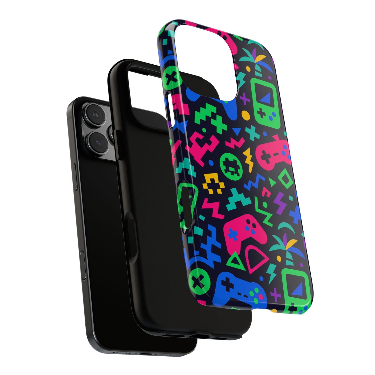 vibrant 3d gaming design protective phone case for creative expression and stylish protection, compatible with iphone 13, 14, 15 & 16 – all models including pro, pro max & plus