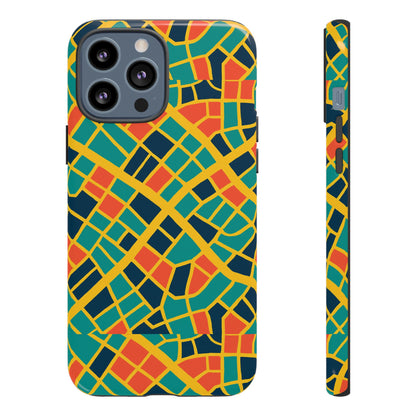 Multicolour Geometric 3D Wrap Protective Phone Case Stylish Accessory for Men and Women Vibrant Design Ideal for Unique Expression Compatible with iPhone 13, 14, 15 & 16 – all models including Pro, Pro Max & Plus