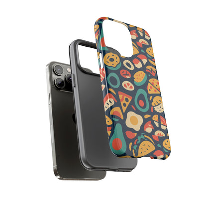 Vibrant Food-Themed Protective Phone Case with 3D Design for Stylish Protection Compatible with iPhone 13, 14, 15 & 16 – all models including Pro, Pro Max & Plus