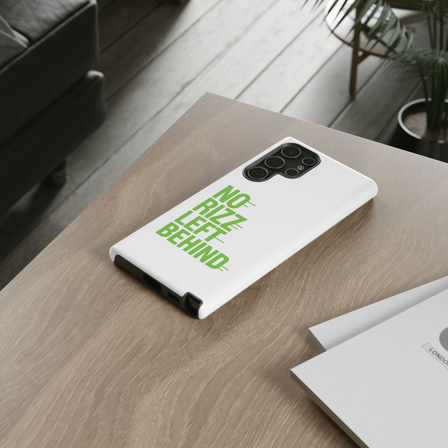 copy of tough cases - no rizz left behind phone case for ultimate protection and style, impact-resistant, dual layer, vibrant design, perfect gift for adults