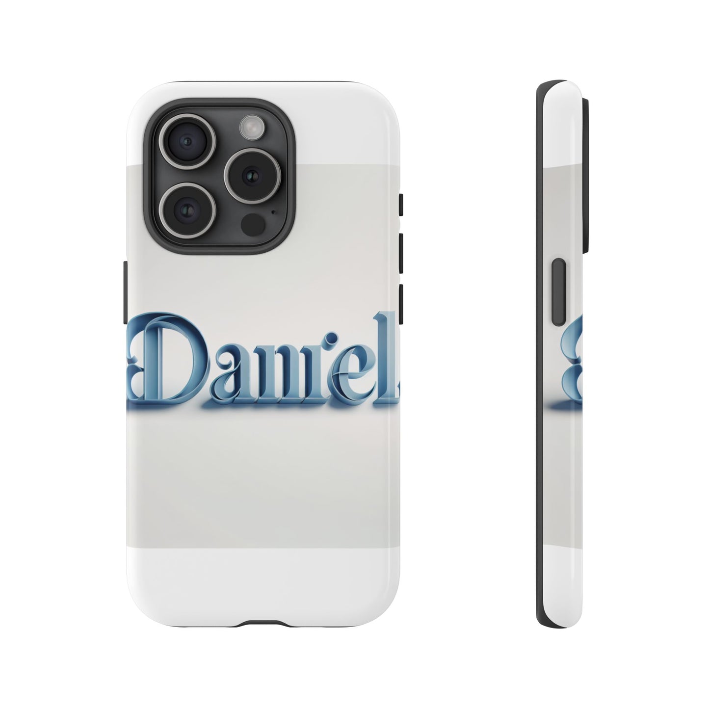 vibrant 3d wrap protective phone case in blue lettering stylish design for unique accessory lovers compatible with iphone 13, 14, 15 & 16 – all models including pro, pro max & plus