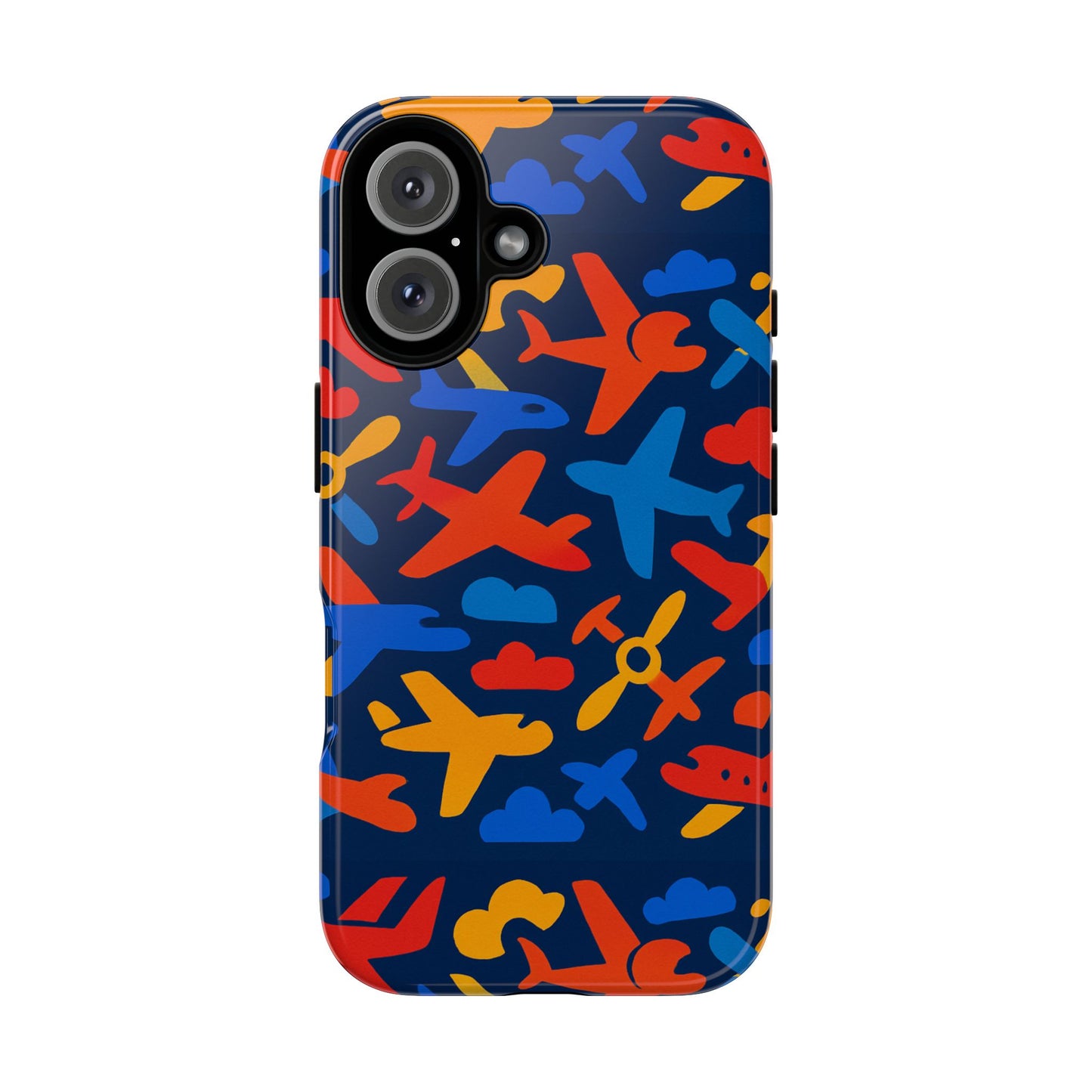 vibrant 3d wrap protective phone case with colourful aviation design for stylish protection compatible with iphone 13, 14, 15 & 16 – all models including pro, pro max & plus