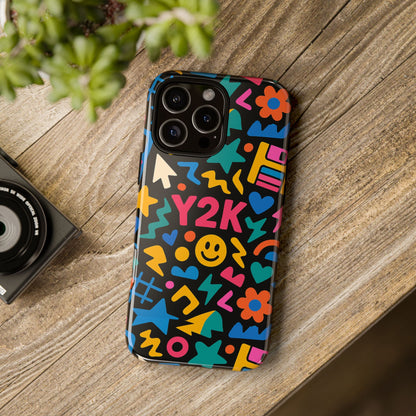 Vibrant Y2K Design 3D Wrap Protective Phone Case for Unique Style and Fashion Accessory Compatible with iPhone 13, 14, 15 & 16 – all models including Pro, Pro Max & Plus