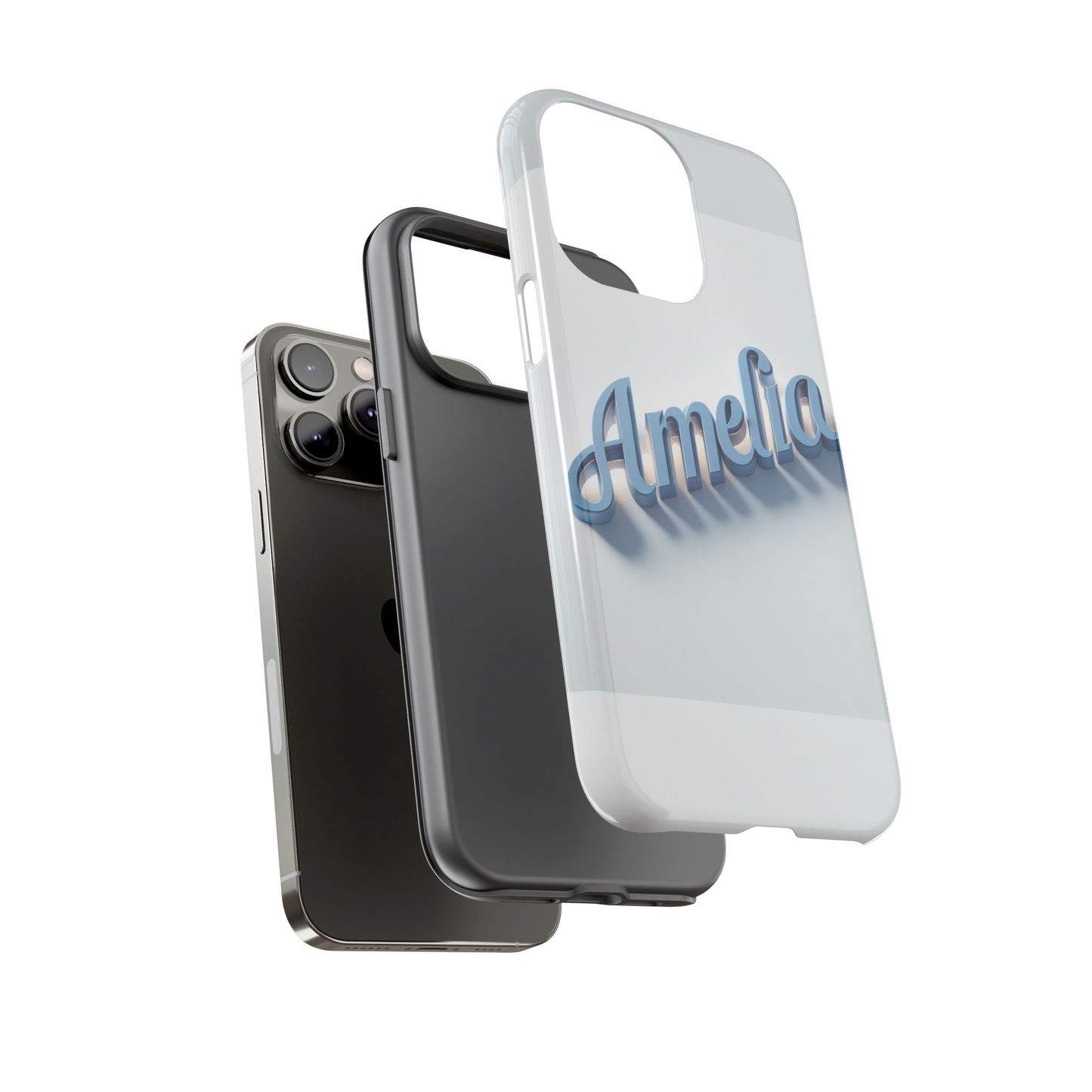 coolname amelia blue anime inspired 3d wrap phone case for women and teens shockproof tpu cover with vivid design and uv protection