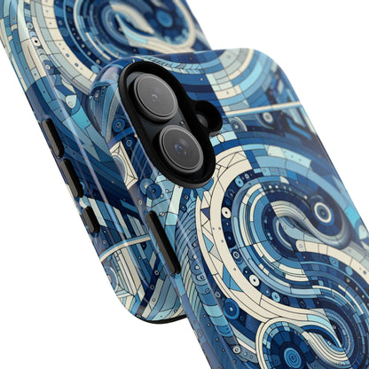 Blue Alphabet S Phone Case for Samsung and iPhone Shockproof Protective Cover with 3D Wrap Design and Vibrant Print