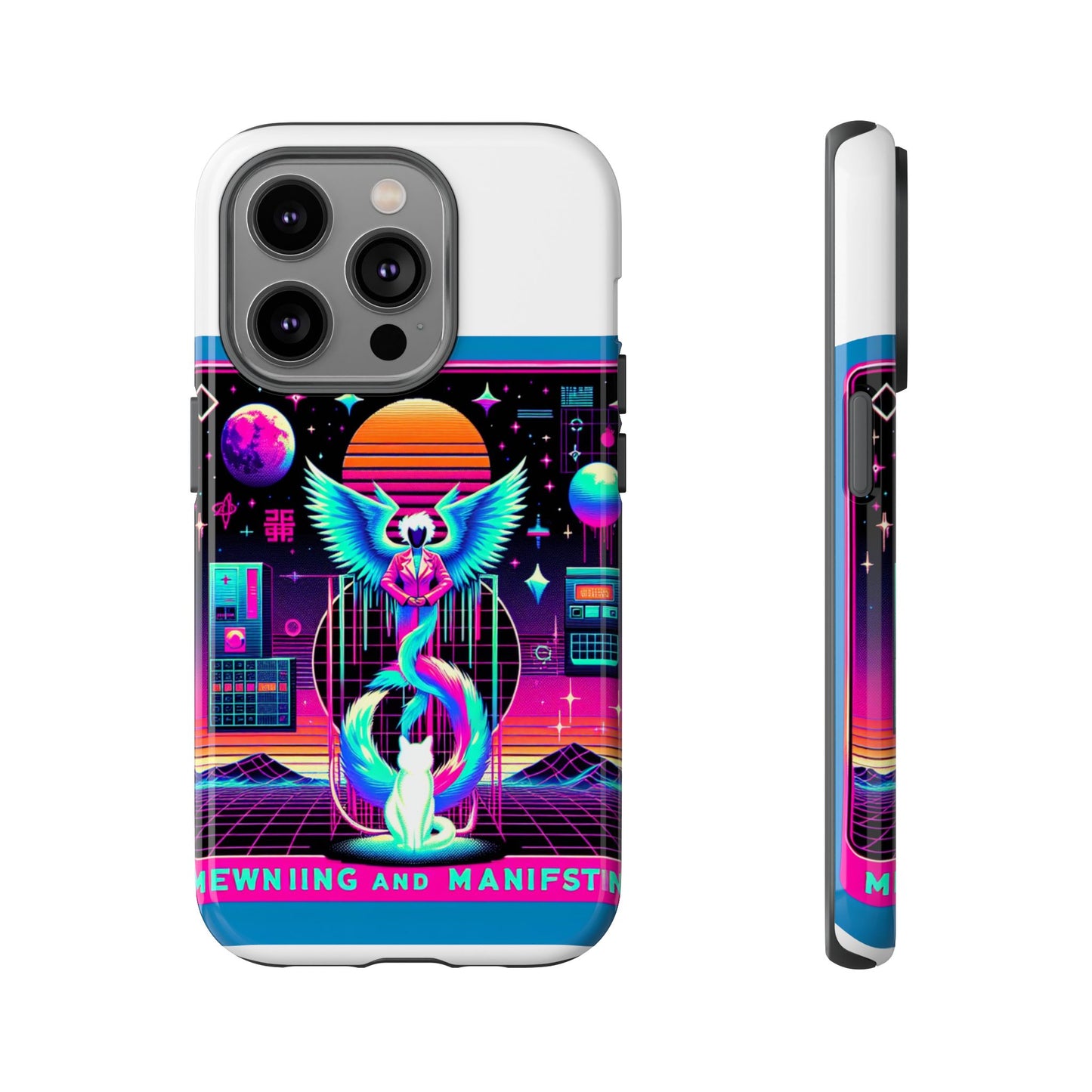 mewing and manifesting vibrant 3d protective phone case