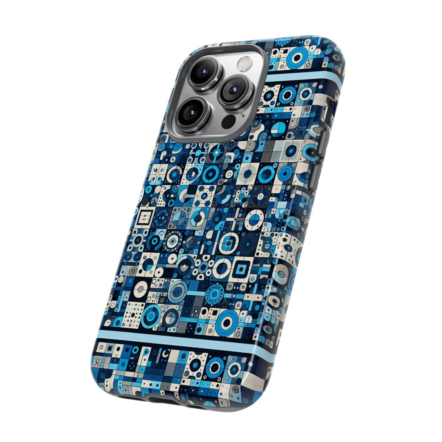 blue alphabet letter p phone case with 3d wrap design shockproof durable tpu cover for smartphone protection and fashion