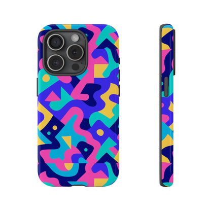 Vibrant Abstract Pattern Protective Phone Case Stylish Accessory for Unique Expression Compatible with iPhone 13, 14, 15 & 16 – All Models Including Pro, Pro Max & Plus