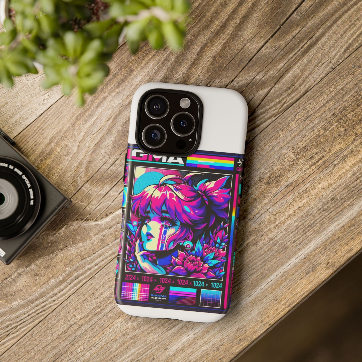 sigma grindset 3d wrap protective phone case for anime lovers, durable shock absorption, uv protected, stylish accessory for unique self-expression