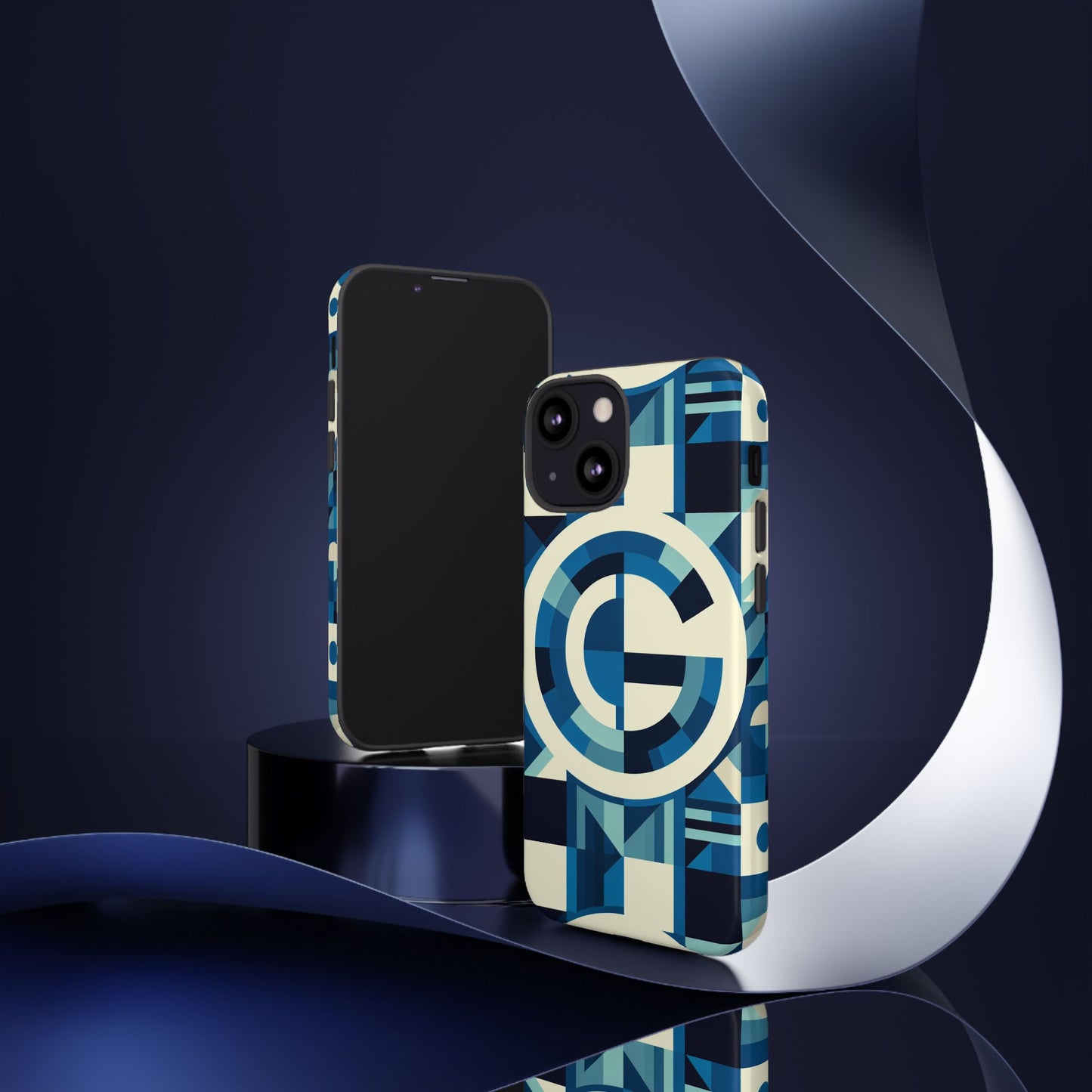 letter blue alphabet g phone case with 3d wrap and shock absorption for kids and teens stylish protective cover for smartphones