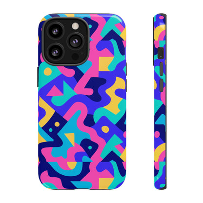 Vibrant Abstract Pattern Protective Phone Case Stylish Accessory for Unique Expression Compatible with iPhone 13, 14, 15 & 16 – All Models Including Pro, Pro Max & Plus