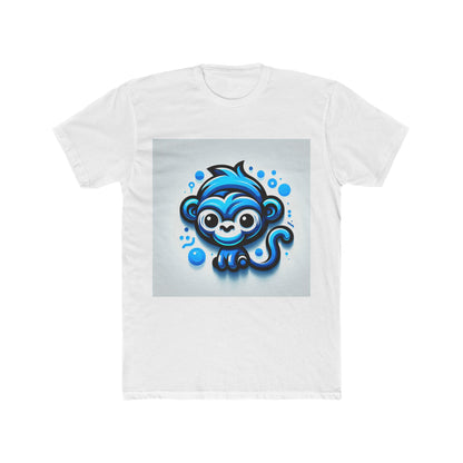 Stylish Unisex T-Shirt - Blue Animal Print, Comfortable Casual Tee for Men and Women, Trendy All-Gender Shirt