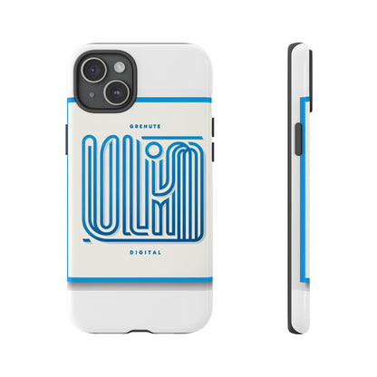 Vibrant 3D Wrap Phone Case in Blue Alphabet Design for Stylish Protection Compatible with iPhone 13, 14, 15 & 16 – All Models Including Pro, Pro Max & Plus