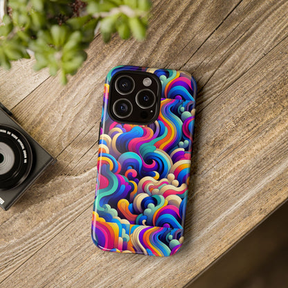 Pink Pattern Image 9 Phone Case with 3D Wrap and Shock Protection for Smartphones