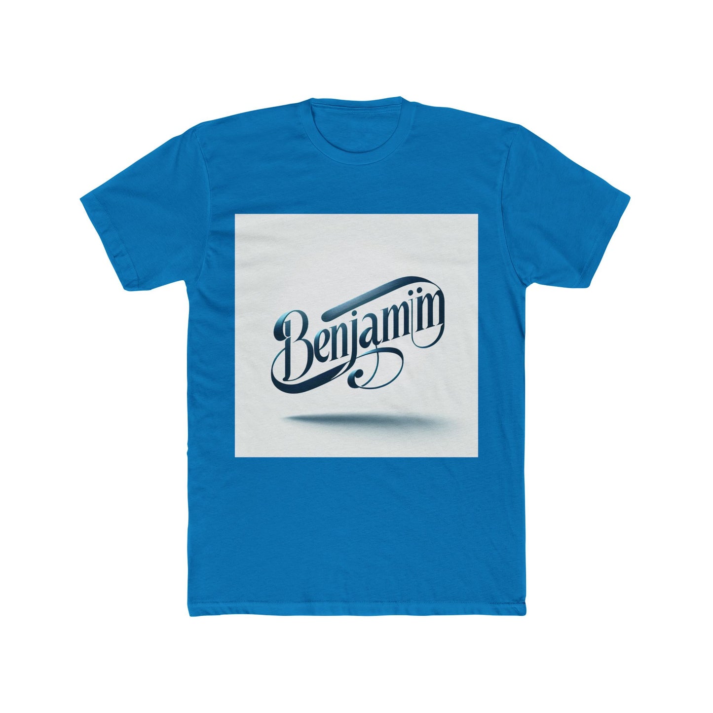 alphabet blue unisex t-shirt – comfortable premium cotton graphic tee for casual wear