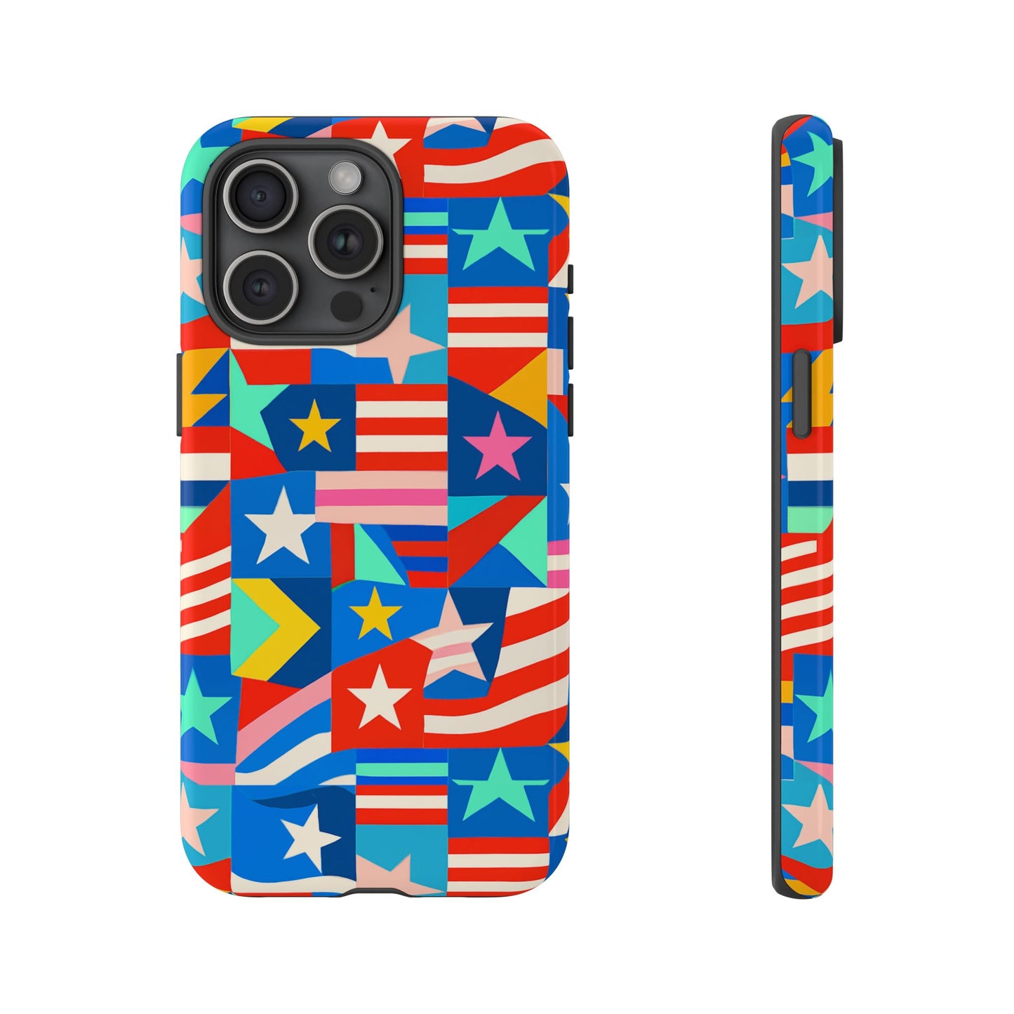 vibrant multicolour 3d wrap protective phone case – stylish accessory for unique expression compatible with iphone 13, 14, 15 & 16 – all models including pro, pro max & plus
