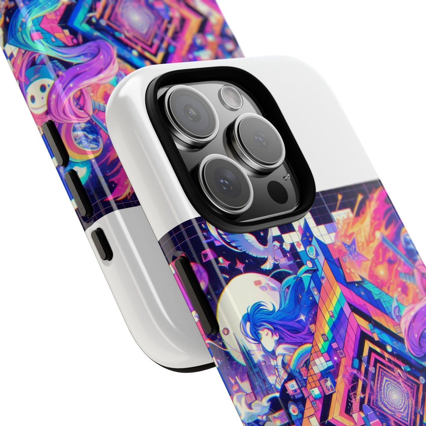 no cap just facts 3d wrap protective phone case for anime lovers, durable shock absorption, uv protected, stylish accessory for men and women