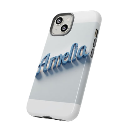Vibrant 3D Lettering Phone Case in Blue for Self-Expression and Style Compatible with iPhone 13, 14, 15 & 16 – all models including Pro, Pro Max & Plus
