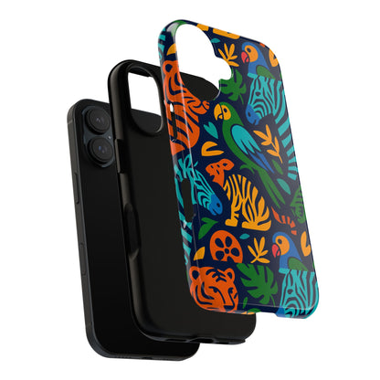 Vibrant 3D Animal Print Phone Case for Stylish Protection – Unique Accessory for Men and Women Compatible with iPhone 13, 14, 15 & 16 – all models including Pro, Pro Max & Plus