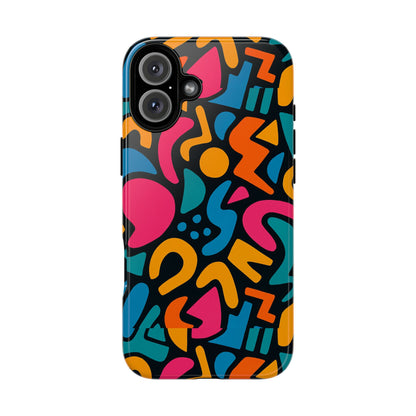 Vibrant Multicolour Abstract 3D Wrap Phone Case for Stylish Protection, Unisex Smartphone Cover, Compatible with iPhone 13, 14, 15 & 16 – all models including Pro, Pro Max & Plus