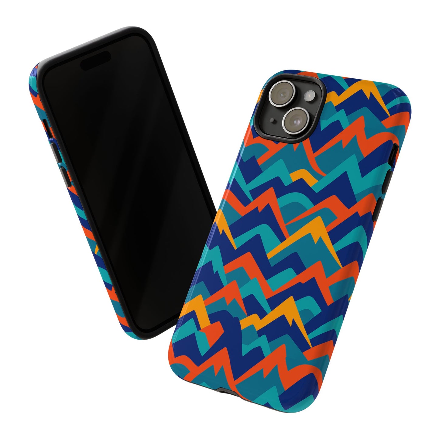 vibrant 3d mountain design protective phone case – stylish and durable cover compatible with iphone 13, 14, 15 & 16 – all models including pro, pro max & plus