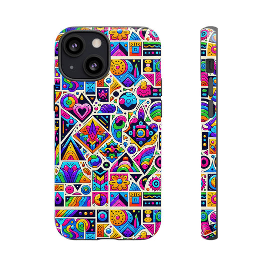 Pattern Image 4 Vibrant Anime Retro Shockproof Phone Case for Men Women