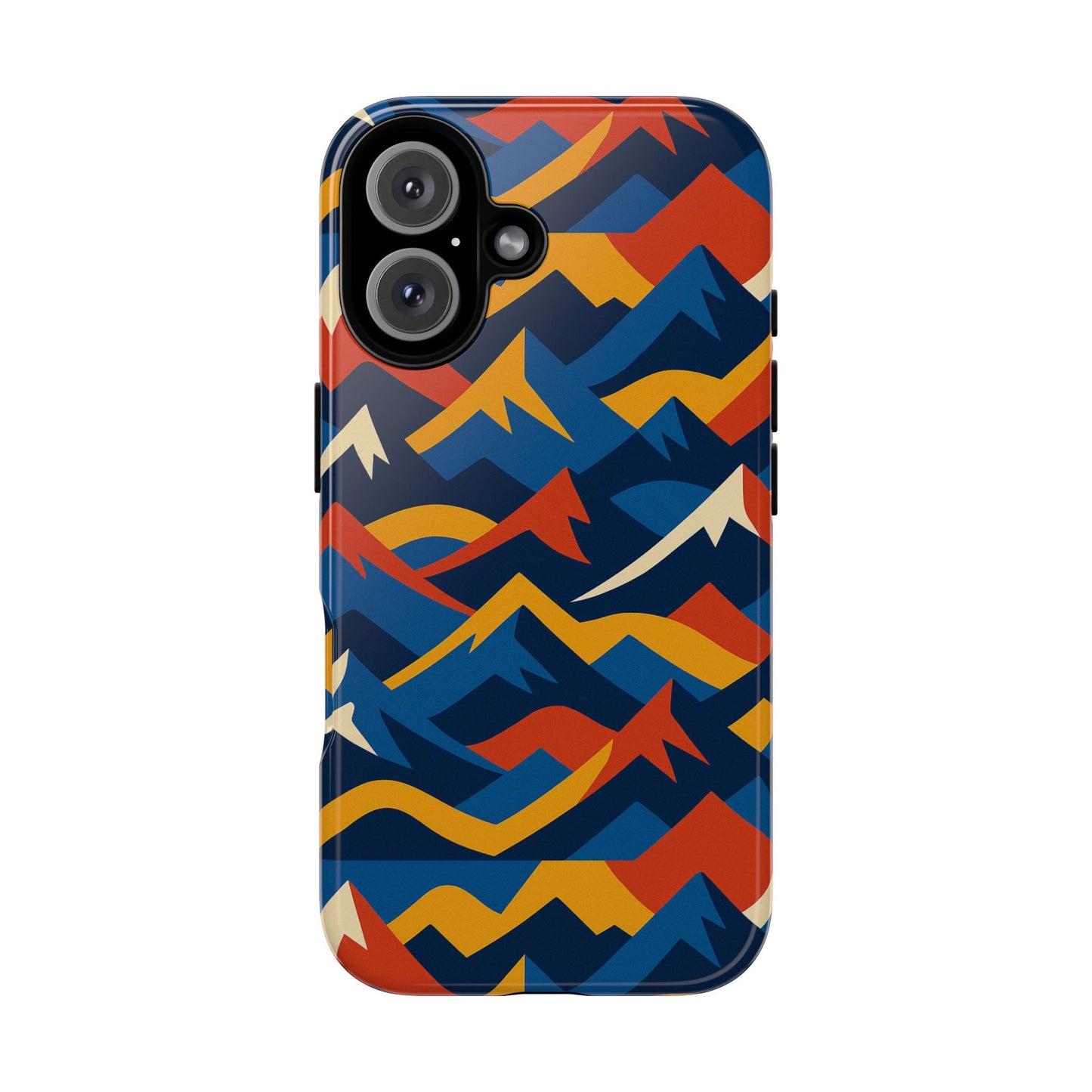 vibrant 3d mountain design protective phone case for unique accessory lovers compatible with iphone 13, 14, 15 & 16 – all models including pro, pro max & plus