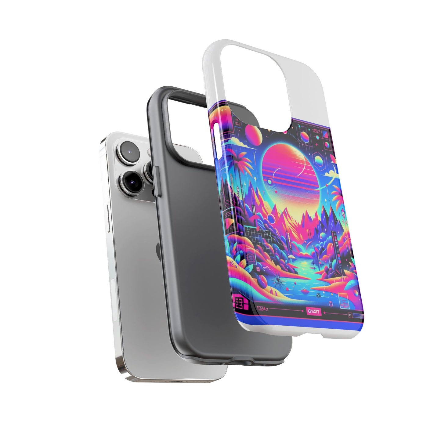 gyatt alert 3d wrap protective phone case for anime lovers